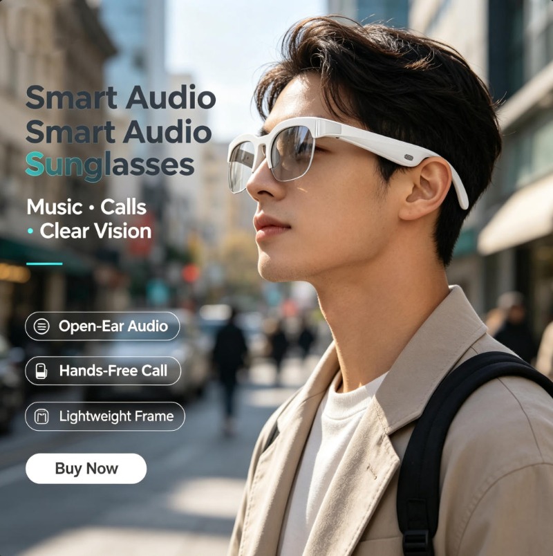Audio Music Video - Óculos de Sol Inteligentes com Áudio