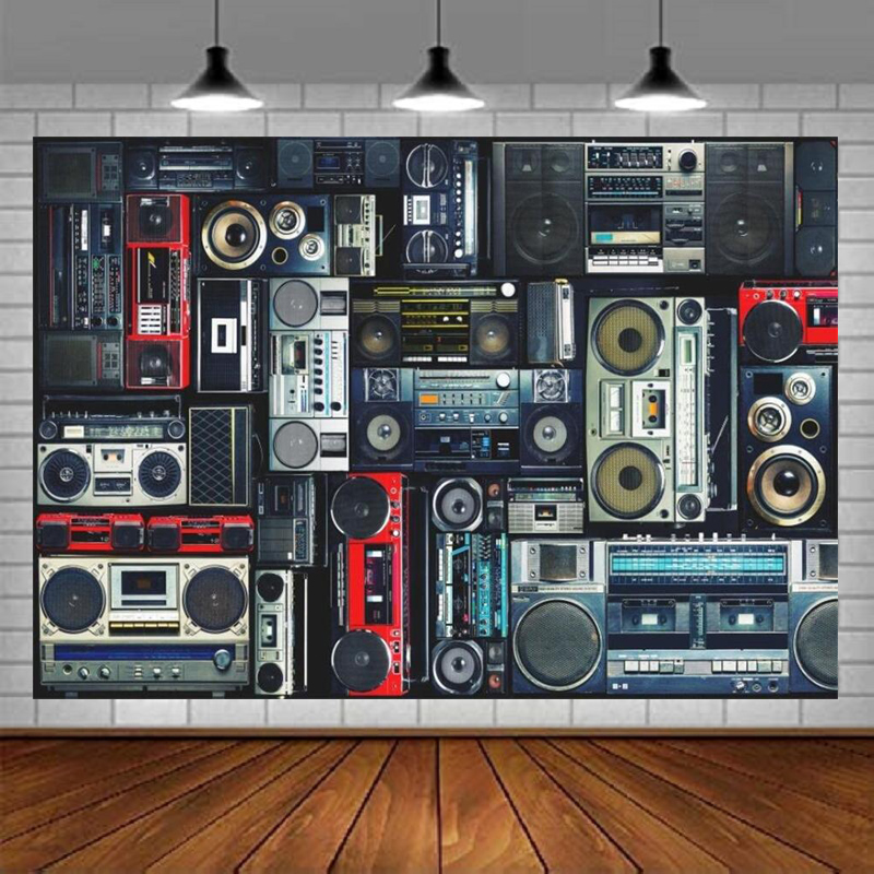 Audio Music For Background - Fundo Fotográfico Retrô Anos 80: Rádio