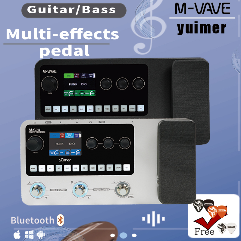Looper Pedal Guitar - Pedal de Multi-Efeitos para Guitarra/Baixo M-VAVE/Yuimer