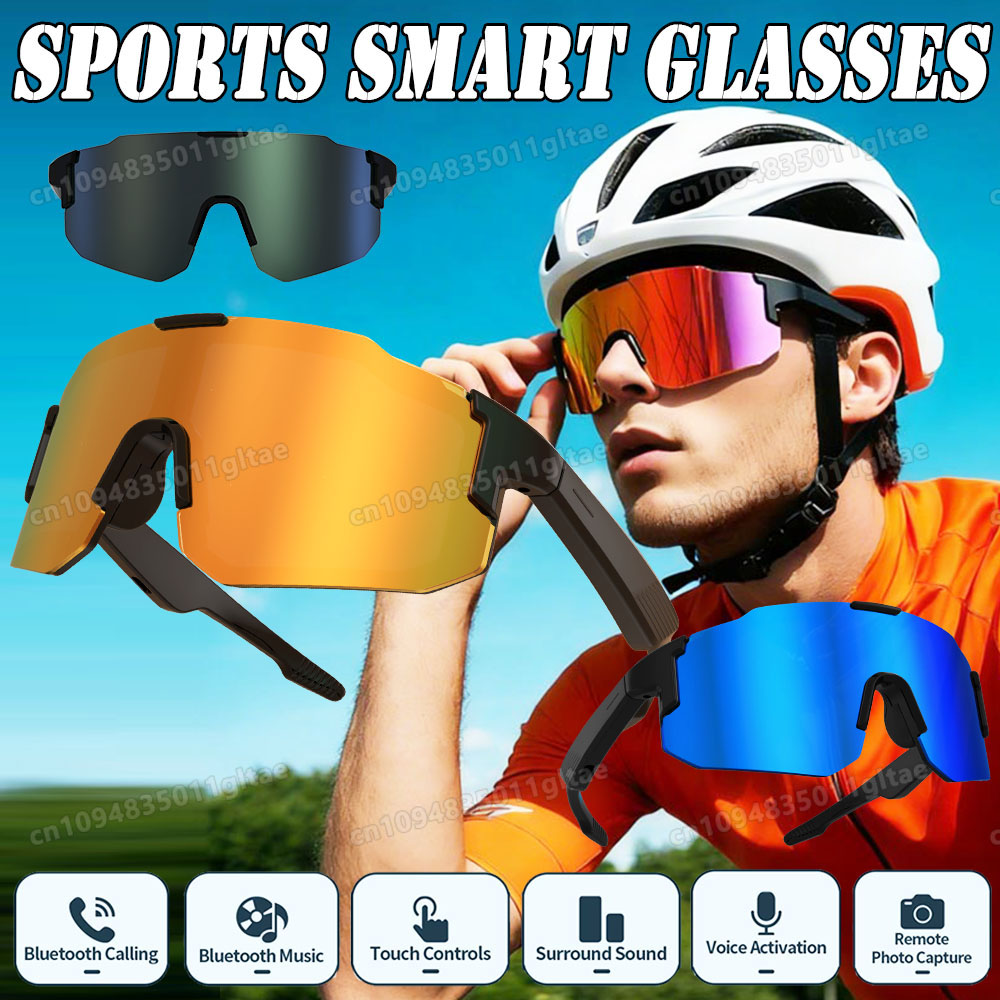 Audio Music Video - Óculos Inteligentes para Ciclismo com Câmera,