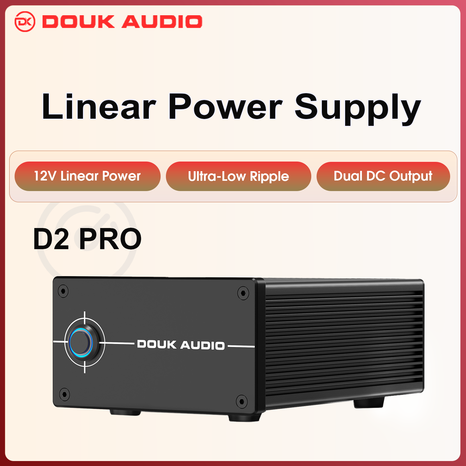 Headphone Amplifier Dac - Fonte de alimentação linear regulada Douk