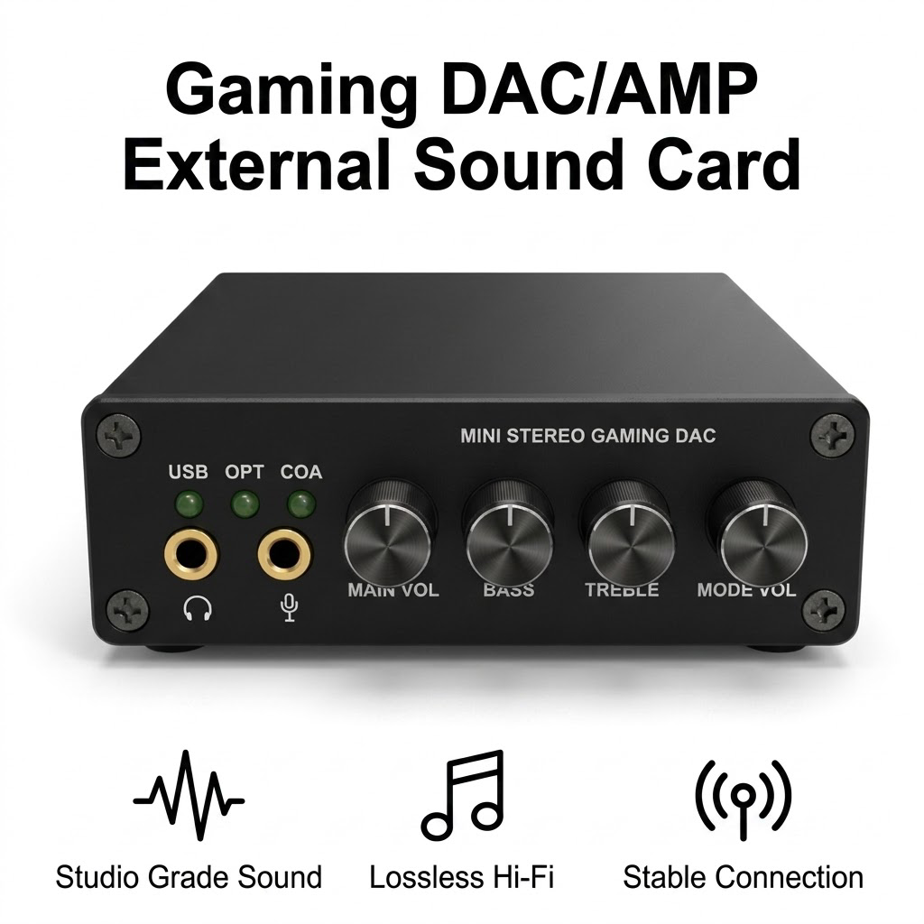 Portable Amplifier Mini - Mini DAC para Jogos, Amplificador de