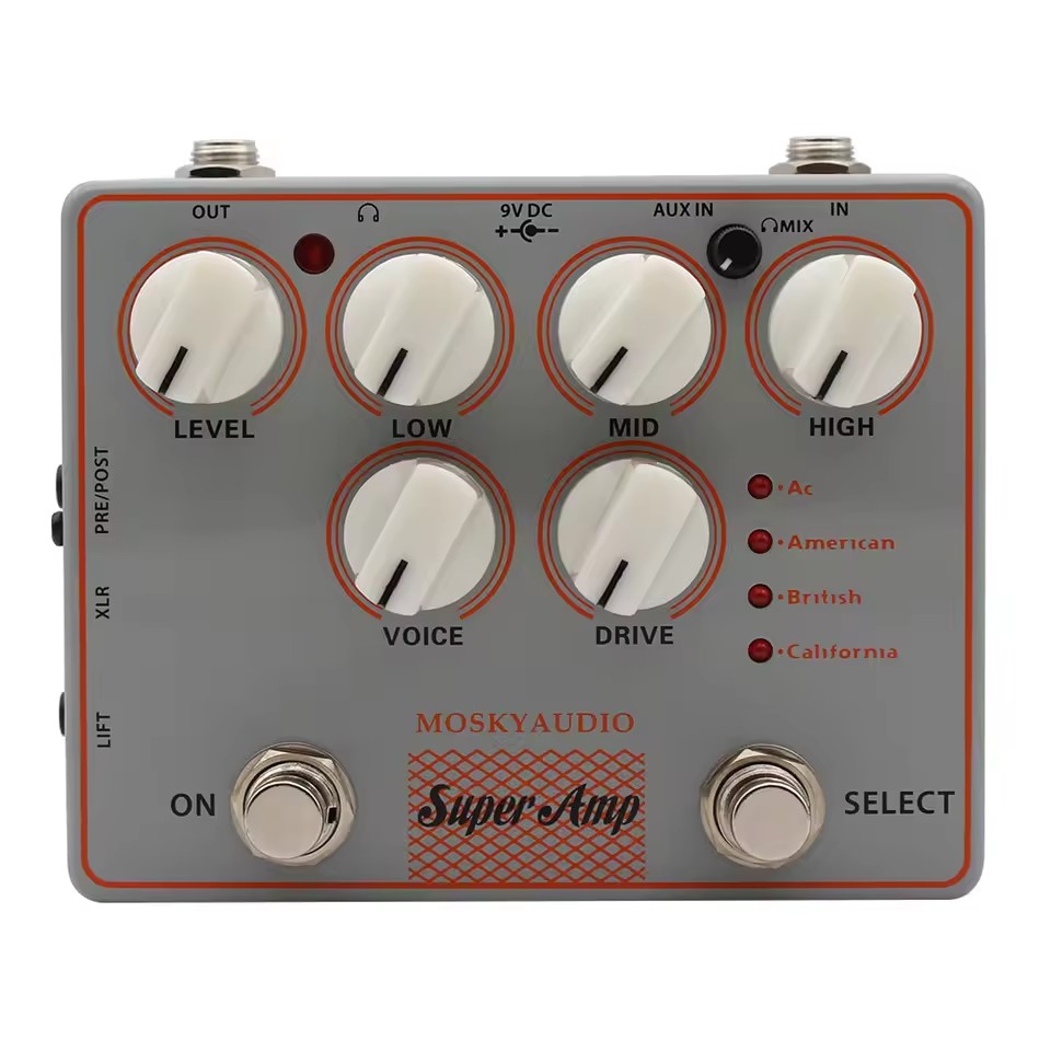 Looper Pedal Guitar - Mosky 4 AMP IN ONE Amplificador