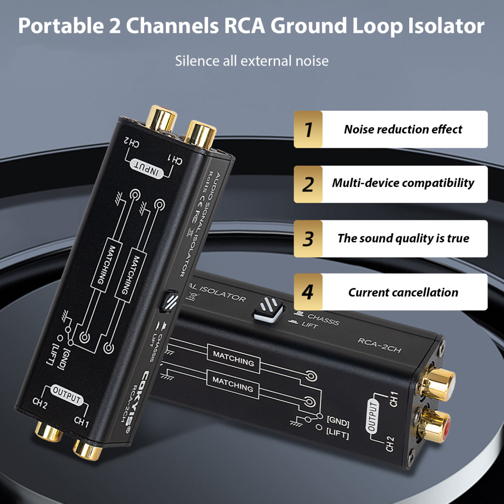 Isolador de loop de aterrament - Audio Music Isolator avaliação e preço