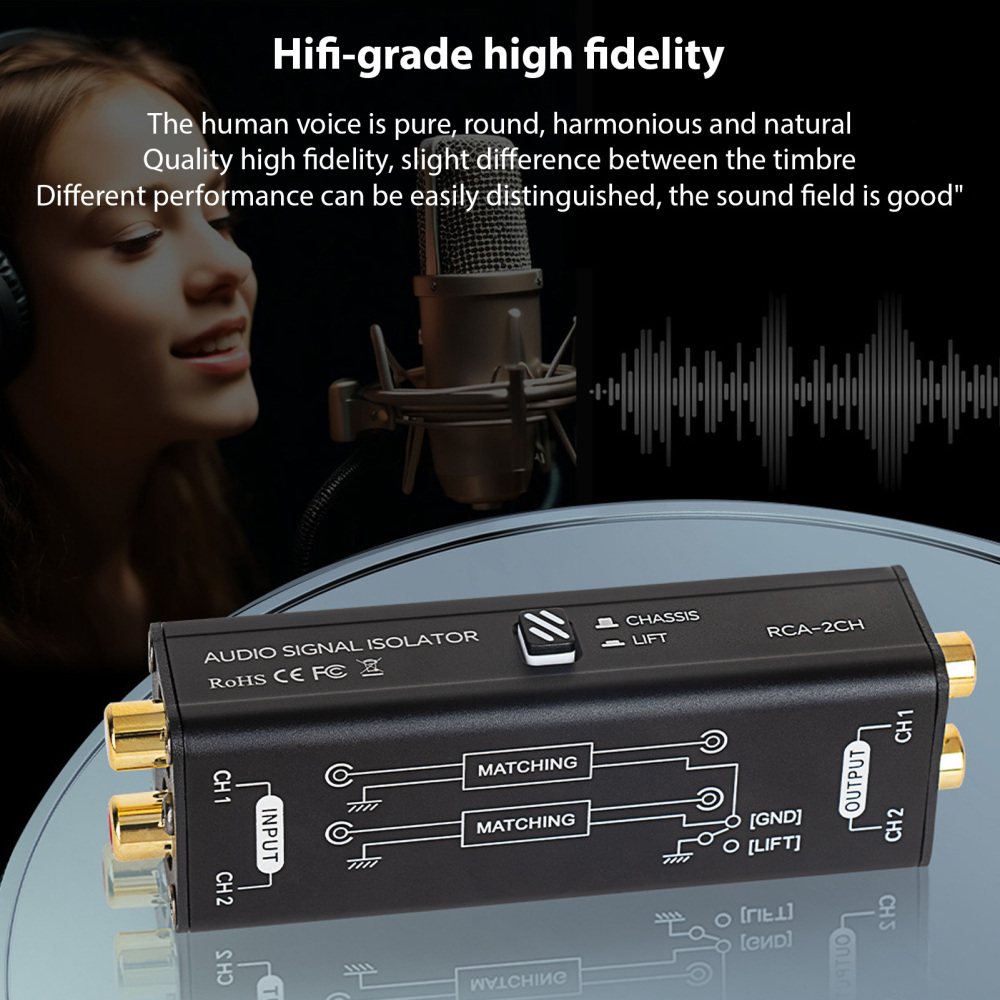 Isolador de loop de aterrament - Audio Music Isolator avaliação e preço