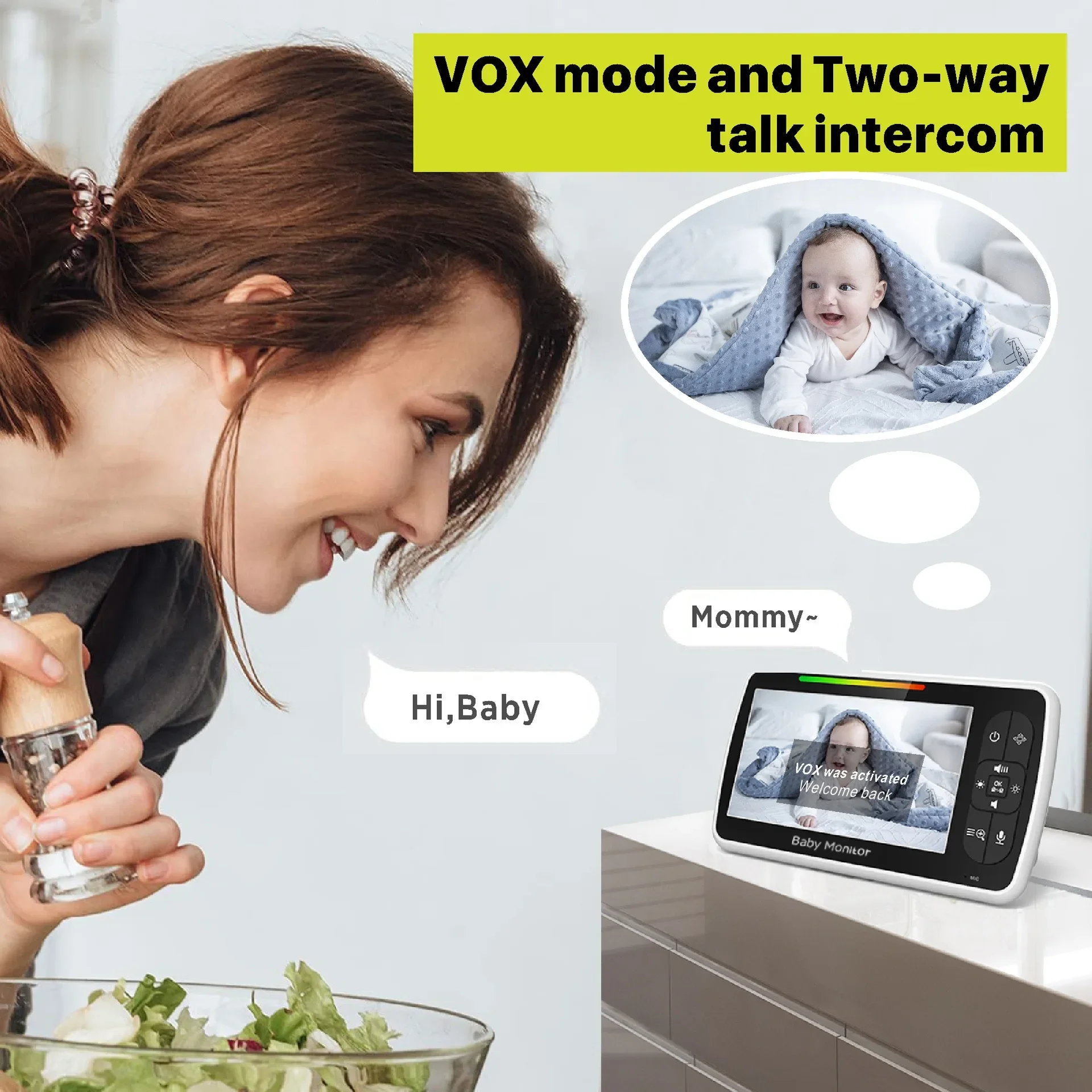 Monitor de vídeo para bebés de - Audio Music Video avaliação e preço