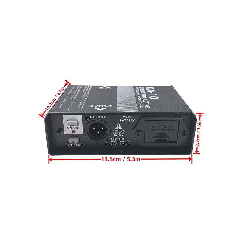 AU61-Da-10 Caixa DI Ativa com  - Audio Music Isolator avaliação e preço