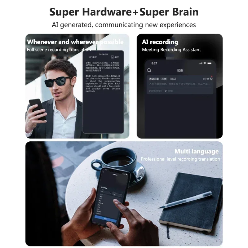 Óculos de tradução polarizados - Audio Music Bluetooth avaliação e preço