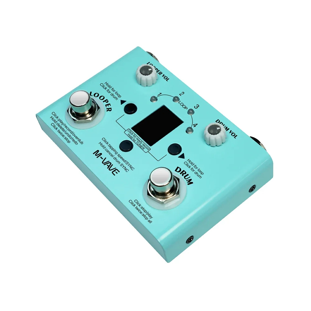 M-vave Lost Tempo Drum Machine - Looper Pedal Guitar avaliação e preço