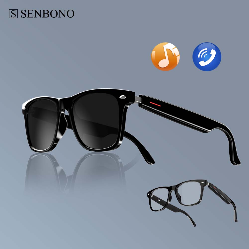 Óculos inteligentes SENBONO E1 - Audio Music Bluetooth avaliação e preço